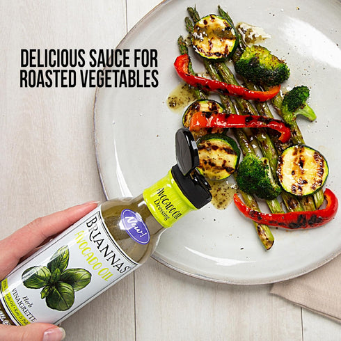 100% 10 oz. BRIANNAS - Avocado Oil Herb Vinaigrette Dressing - Nutrient Rich, Low Sodium, Keto & Paleo Friendly Salad
