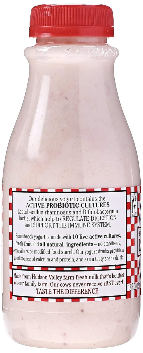 RONNY BROOK 12 RONNYBROOK FARM DAIRY Strawberry Drinkable Yogurt, FZ