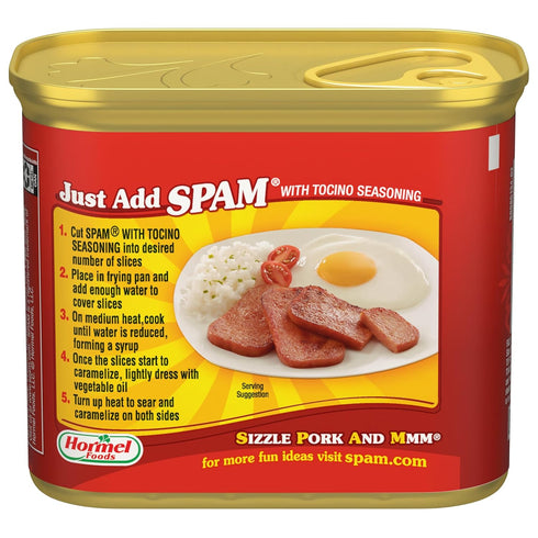 7 12 oz (12 Pack) SPAM with Tocino Seasoning, Grams of Protein Per Serving, Can