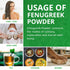 Jiva Organics Organic Fenugreek Powder, 7oz Bag - Gluten Free, Non-GMO, Pure Methi Powder from India