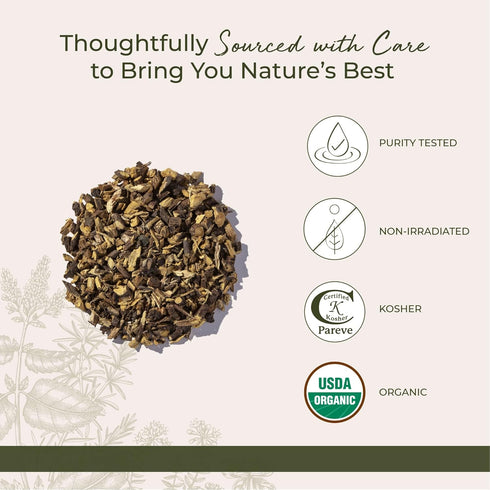 4 oz Starwest Botanicals Organic Dried Licorice Root - Herb for Loose Leaf Tea Blends, Candy, & Baked Goods, Cut