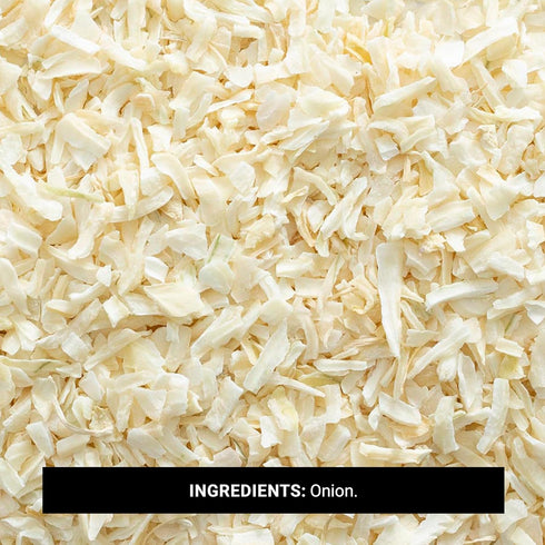 1 Frontier Chopped Onion, Pound, Dried & Chopped Sweet White Onion, Kosher, Sustainably Grown
