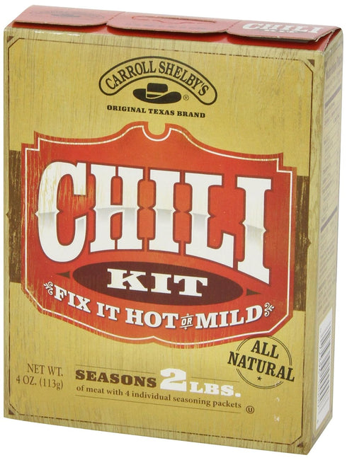 Carroll Shelby's 4 Original Texas Chili Kit Boxes - Ounces