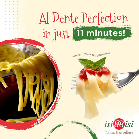 2-Pack, isiBisi Gluten-Free Fettuccine Nest Pasta - Corn and Rice Noodles - Vegan, Non-GMO, Made in Italy