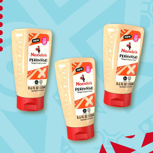 8.6 oz (3 Pack) Nando's Original Spicy Mayo PERinaise - Flavored Mayonnaise Spread & Dressing - Gluten Free - fl