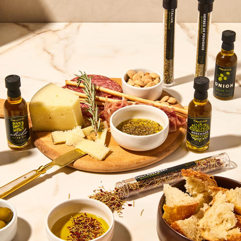 Set, 4 3 Set 7 Thoughtfully Gourmet, Olive Oil Spice Infusion Gift Premium Cold Pressed Extra-Virgin Olive Oil from