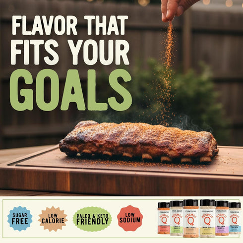 8 Oz Kosmos Q Garlic Seasoning, Roasted Garlic Spice Mix for Chicken, Beef, Veggies & Pasta, All-Natural, Sugar-Free