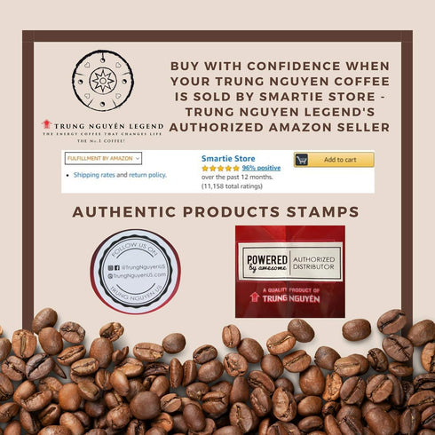 Trung Nguyen 17.6oz (Pack 3) Gourmet Blend Roasted Ground Coffee Blend Strong and Bold Robusta, Arabica, Excelsa