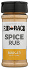 Rib Rack Dry Spice Rub - Burger, 7.0 oz. - Meat Seasoning for BBQ, Grill, Smoker