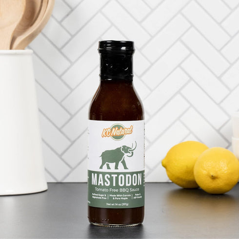 14 oz KC Natural - Mastodon Barbecue Sauce - Nightshade Free - Paleo and AIP Friendly