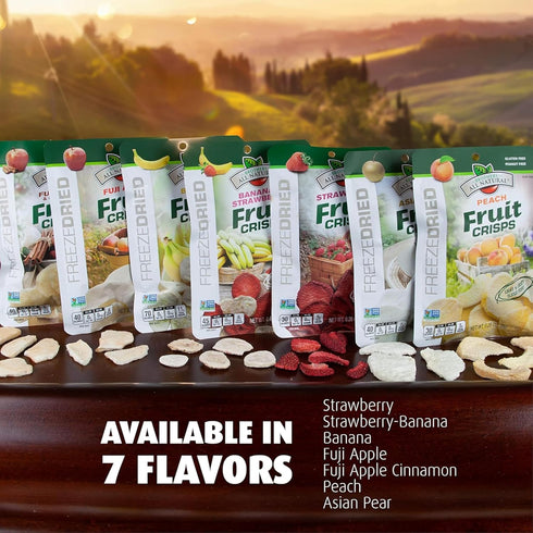 0.35 Oz (Pack 24), 100% Packaging Brothers All Natural Freeze Dried Fruit Crisps, Fuji Apple, of Made with Fruit