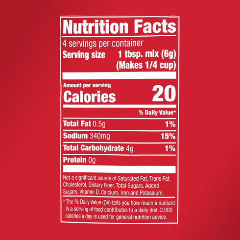 Packet, 0.87 oz McCormick Brown Gravy Mix Seasoning