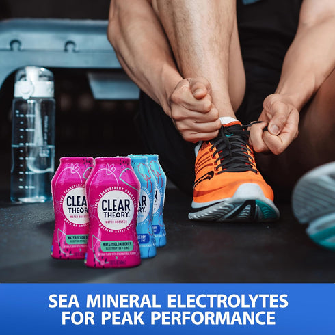 Clear Theory Water Flavoring Drops with Electrolytes, Water Enhancer Liquid Flavored Water Drink Mix, Hydration