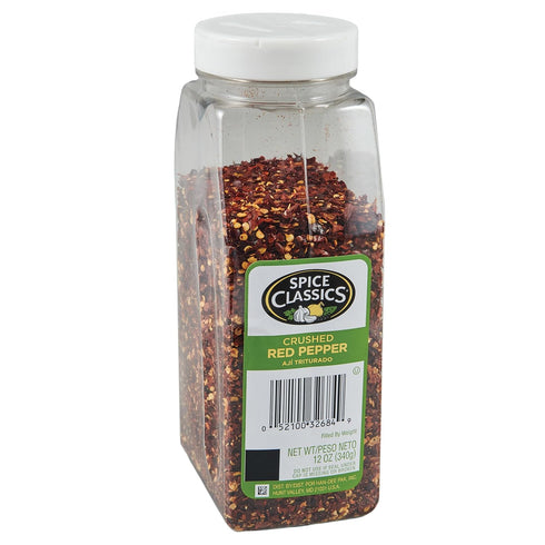 Spice Classics Crushed Red Pepper, 12 oz - One 12 Ounce Container
