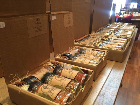 High Plains Spice Company Set 4 Set Beef Box Gift of ~ Gift by ~ Gourmet Meat and Veggie Spice Blends & Rubs For Beef