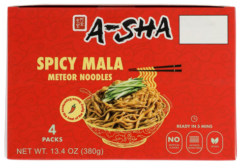 4pk, 13.4 OZ A-Sha Galaxy Noodles with Spicy Sauce