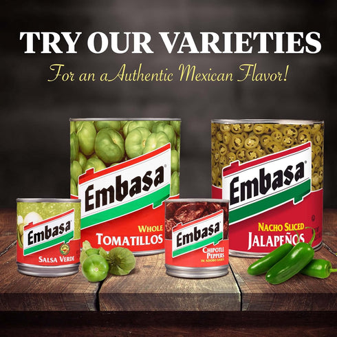 EMBASA Salsa Verde, Medium, 7 Oz Can, 12-pack