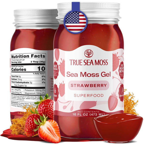 TrueSeaMoss Wildcrafted Irish Sea Moss SuperFood - Made with Premium Sea Vegetables