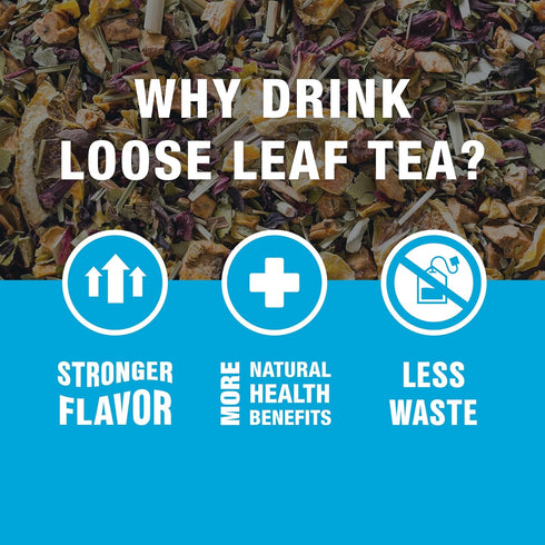 16oz 200 Tiesta Tea - Palm Beach Punch, Loose Leaf, Fruit Punch Herbal Tea, Caffeine-Free Tropical Blend with Apple