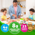 8g 4g 23 1lb Orgain Kids Protein Powder Shake Mix, Chocolate Brownie - Grass-Fed Dairy Protein, Fiber, Vitamins