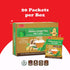 Pocas 20 Packets Honey Ginger Instant Tea Powder, Mint Flavor, Real Ginger Extract & Honey, Caffeine-Free Tea