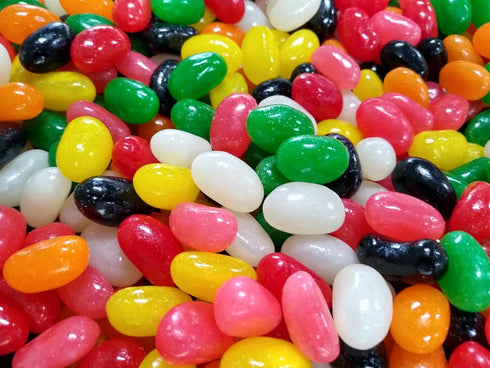 EMPORIUM CANDY TASTY TREATS FOR THE TUMMY 2 lbs Jumbo Assorted Spiced Jelly Beans - of Fresh Delicious Extra Large