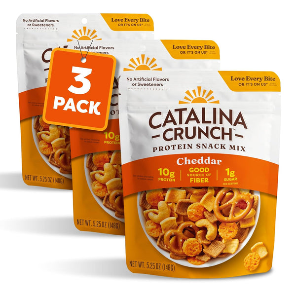 Catalina Crunch Protein Snack Mix with Cheese Crisps - 10g Protein, 1g