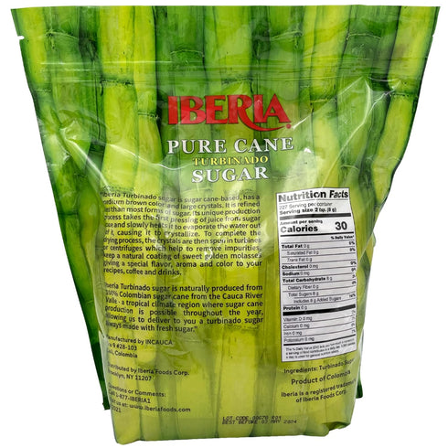 4 lb.(Pack 2) Iberia Pure Cane Raw Turbinado Sugar