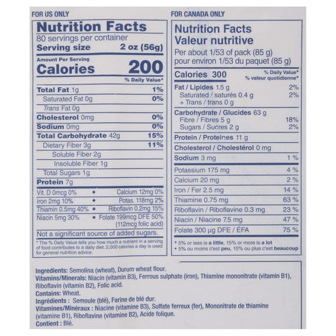 20 lb. 20 Barilla Thin Spaghetti Pasta, Pound