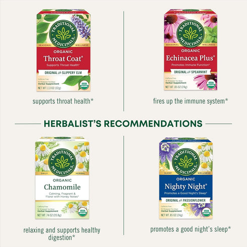 16 Traditional Medicinals Tea, Organic Herbal Cold Care, Providing Soothing Comfort, Tea Bags