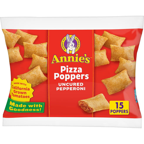 Annie's Frozen Pizza Poppers, Uncured Pepperoni, Snacks, 15 Ct, 6.8 oz