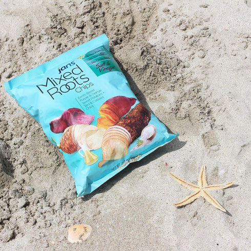 Mixed Roots Chips - All Natural Vegetable Chips, Salt & Vinegar, 2.8 oz