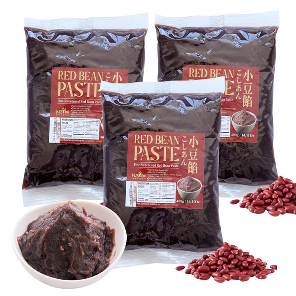 Fusion Select 3 Packs Red Bean Paste - Fine Sweetened Adzuki Bean
