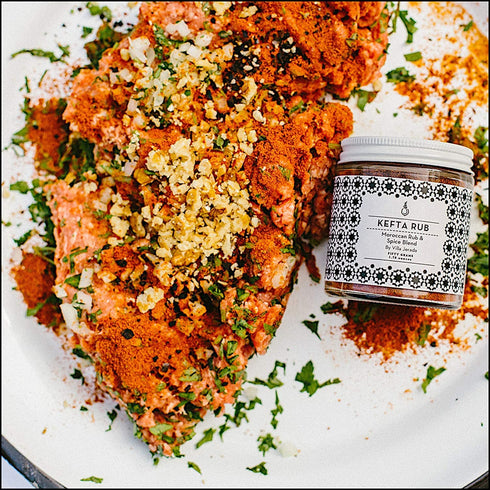 Villa Jerada Moroccan Kefta Rub & Spice Seasoning Mix, 1.76 oz (Pack of 1) - Use on Eggs, Shakshuka, Kofta, Braises &