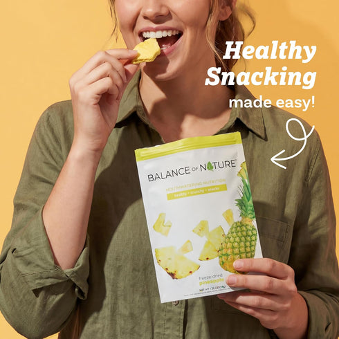 (1 Pack) Balance of Nature Freeze-Dried Pineappples