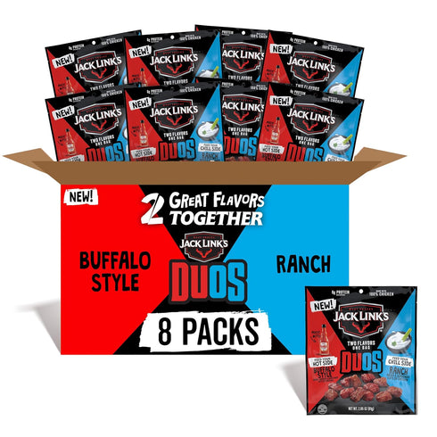 Jack Link's DUOs Frank's RedHot Buffalo Style and Ranch Chicken Bites -