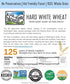 18 LBS Palouse Brand Certified Glyphosate Residue Free Hard White Wheat Berries | | Non-GMO Project Verified | Kosher