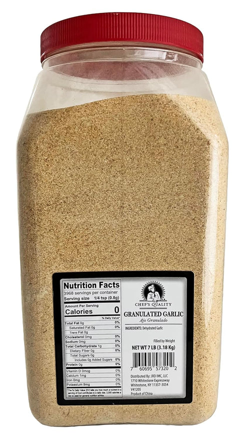 7 LB Chef's Quality Granulated Garlic