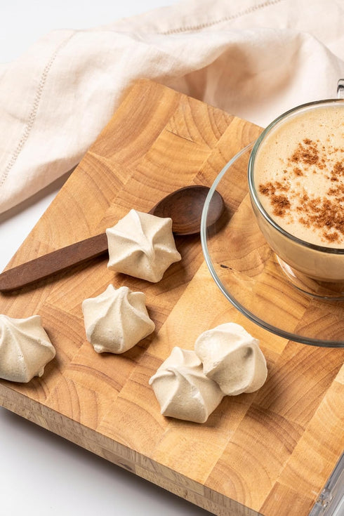 Krunchy Melts Original Meringue Cookies | Cappuccino Flavor | 80 Calories Per Serving | Fat Free, Gluten Free, Dairy