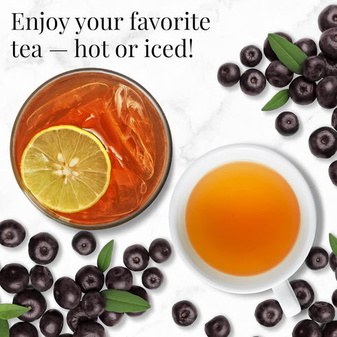 50 The Republic of Tea Acai Berry Green Tea - Caffeinated Superfruit - Natural Healthy Herbal Tea - Antioxidant