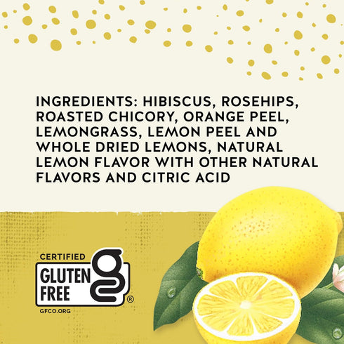 20 Celestial Seasonings Lemon Zinger Herbal Tea, Caffeine Free, Tea Bags Box