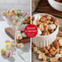 Broadway Basketeers Birthday Gift Basket Tower Snack Boxes with Gourmet Cookies & Popcorn Happy Birthday Gifts