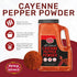 Spicy World 5 LBS 50K Hot Cayenne Pepper Powder Bulk Jar - Red Ground Pepper SHU Heat Unit - Gluten Free - Also Great
