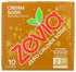 12 Zevia Zero Calorie Soda, Cream, Fluid Ounce