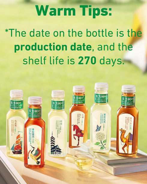 16.9 oz (Pack 15), 0 ORIENTAL LEAF Unsweetened Iced Tea Bottled Oolong Tea, FL bottles of Brewed Tea Drinks, Sugar