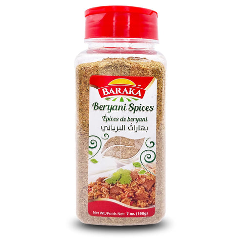 Baraka Biryani Spice Seasoning Mix, 8oz | Authentic Mediterranean Spices for Rice, Masala Dishes, Sauces, Marinade