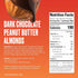1.2 (Pack 15) SkinnyDipped Dark Chocolate Peanut Butter Almonds, Chocolate Covered Almonds, Low Sugar, Gluten Free