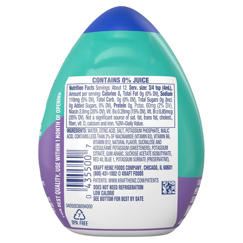 Enhancer,1.62 PACK 3) MiO Energy Liquid Water Fluid Ounce (Arctic Grape