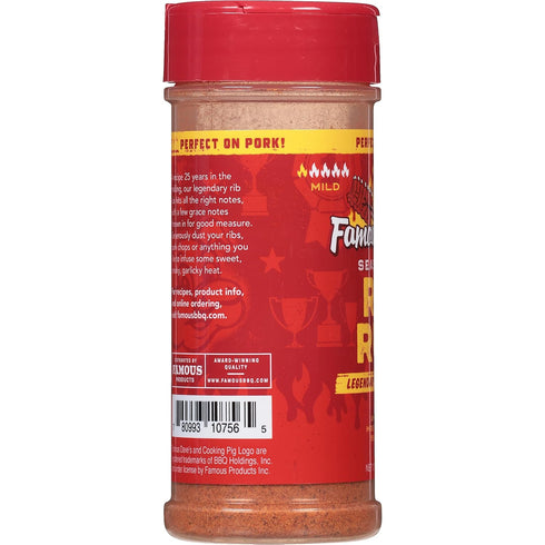 1 (5.5 oz.) Famous Dave's - pck, Rib Rub Seasoning