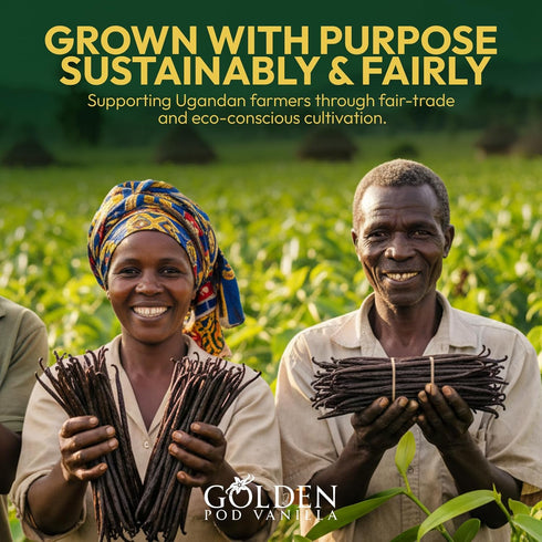 15 Count Golden Pod Vanilla Beans | Gourmet Grade A Whole Vanilla Pods | Fresh, Moist & Aromatic Beans for Homemade
